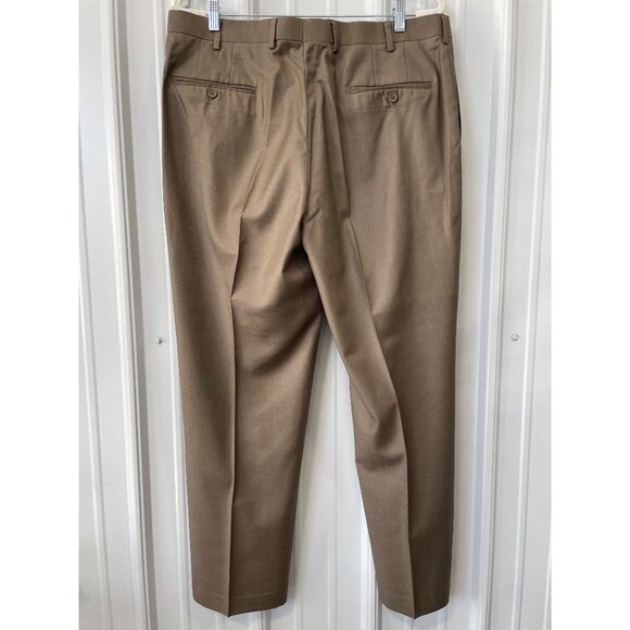 Covington 2 Piece Suit Size 44L Long Blazer Jacket Trouser Pants Career Tan - Picture 7 of 7